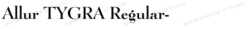 Allur TYGRA Regular字体转换